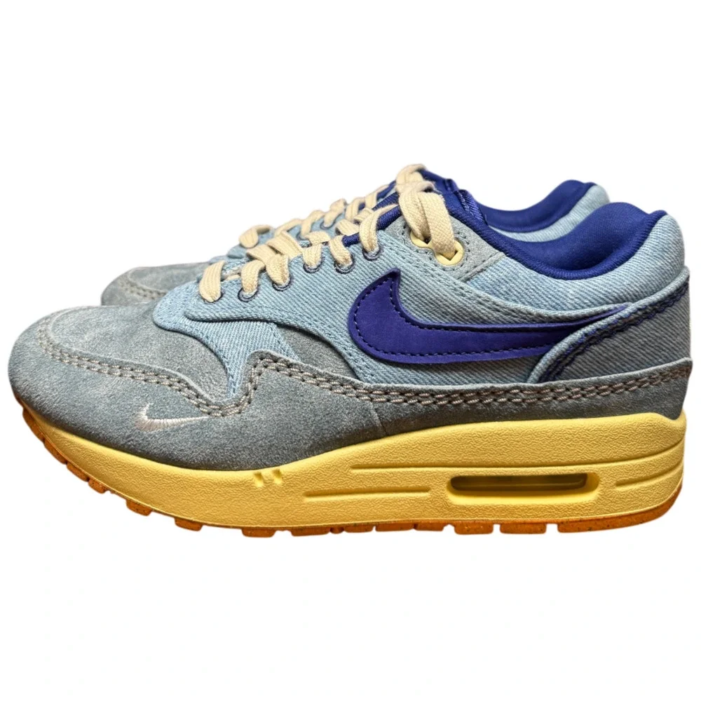 NIKE Air Max 1 Premium Men's Size 5 /Women's 6.5 Dirty Denim Sneakers DV3050-300